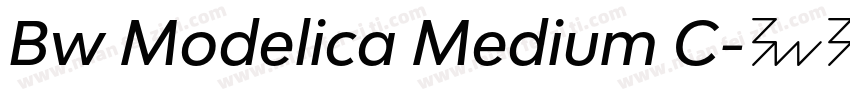 Bw Modelica Medium C字体转换